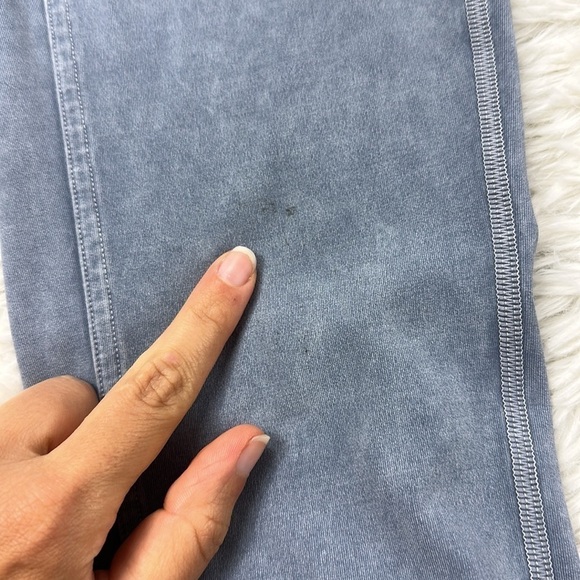 Lululemon Wunder Under Crop 23" *Ribbed Washed Moon Blue - Picture 3 of 7